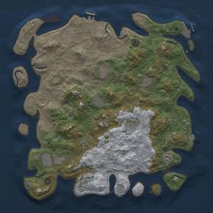 Thumbnail Rust Map: Procedural Map, Size: 4500, Seed: 165290741, 19 Monuments