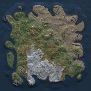 Thumbnail Rust Map: Procedural Map, Size: 4000, Seed: 1362774323, 18 Monuments