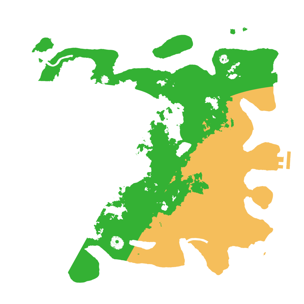Biome Rust Map: Procedural Map, Size: 3500, Seed: 1238296344