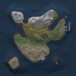 Thumbnail Rust Map: Procedural Map, Size: 2000, Seed: 1341937413, 6 Monuments