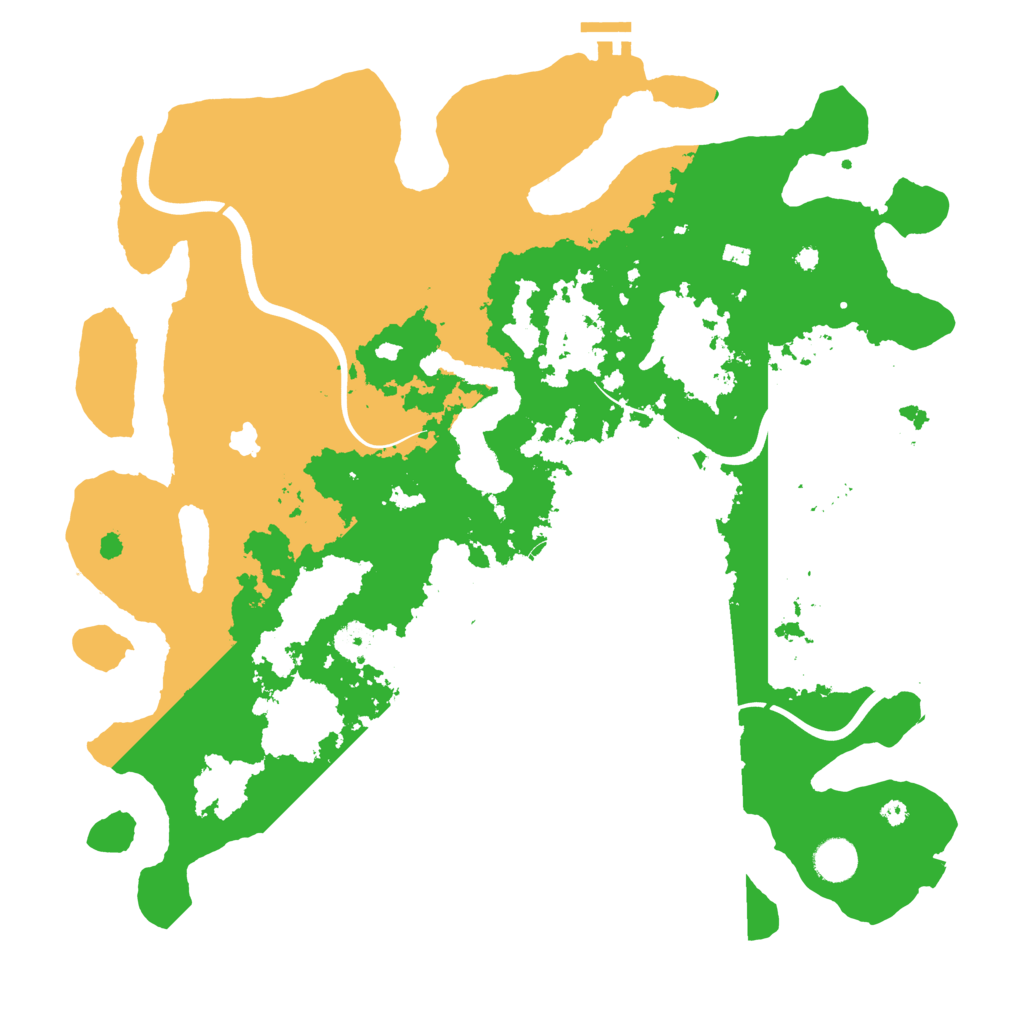Biome Rust Map: Procedural Map, Size: 4100, Seed: 666