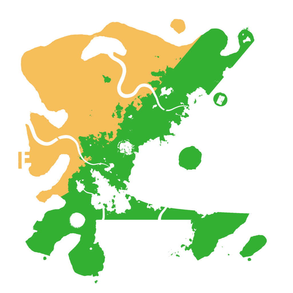 Biome Rust Map: Procedural Map, Size: 3500, Seed: 841337401
