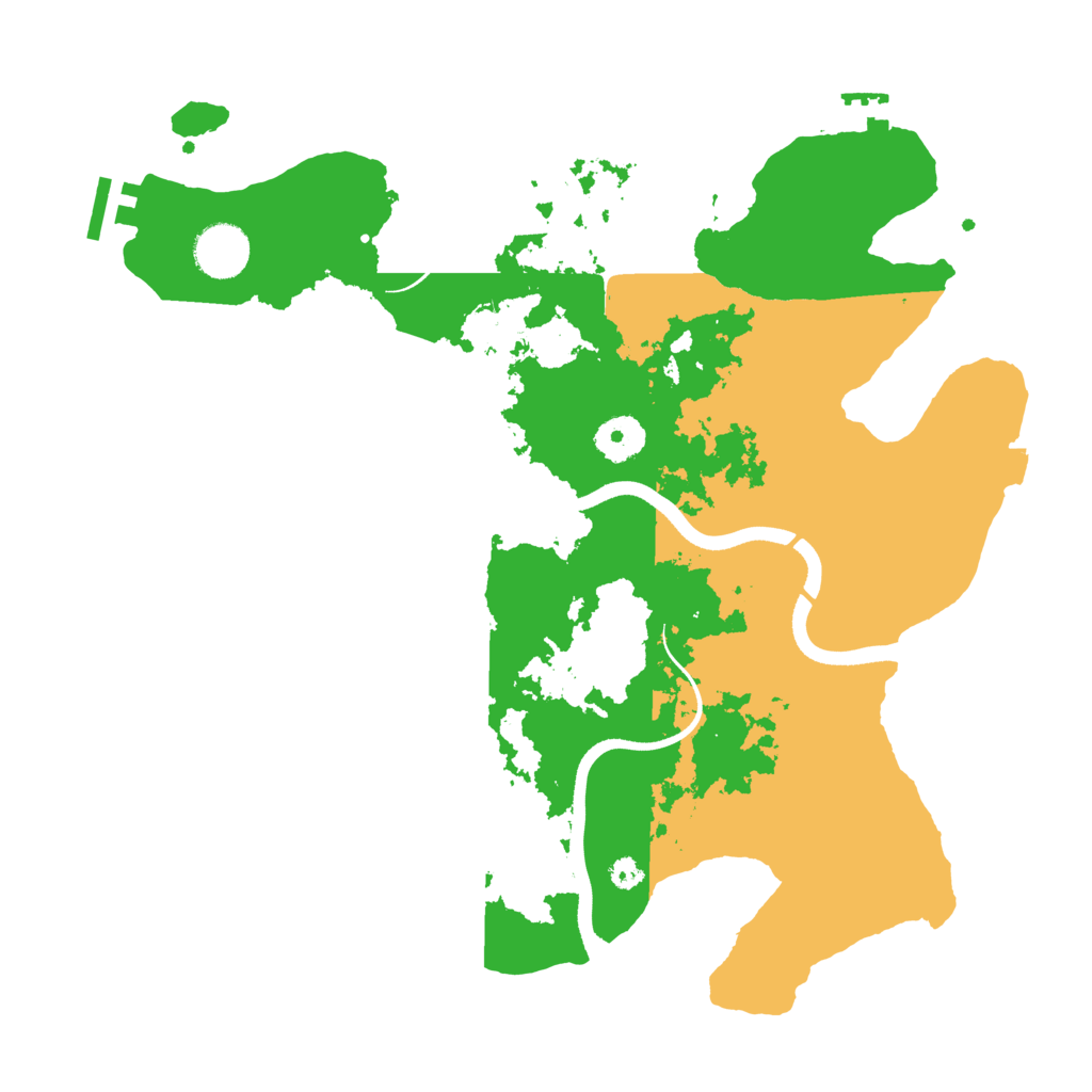 Biome Rust Map: Procedural Map, Size: 3500, Seed: 1249907210
