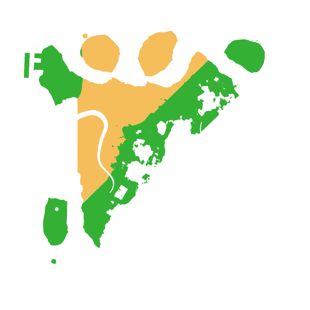 Biome Rust Map: Procedural Map, Size: 2500, Seed: 1252774779