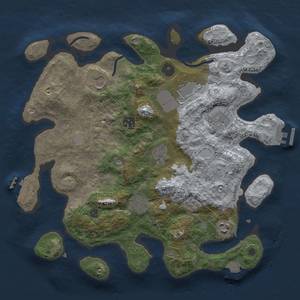 Thumbnail Rust Map: Procedural Map, Size: 3500, Seed: 565379875, 16 Monuments