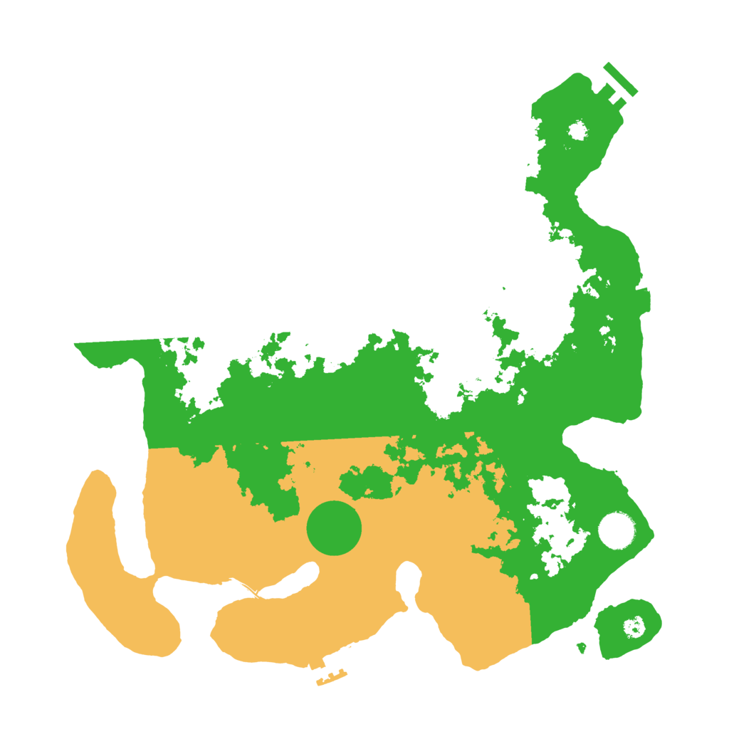 Biome Rust Map: Procedural Map, Size: 3500, Seed: 519475178