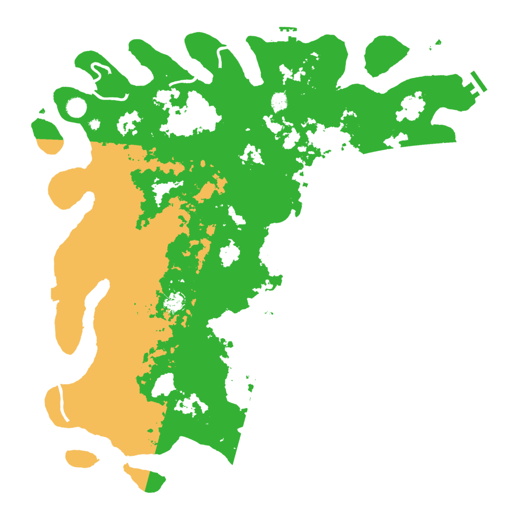 Biome Rust Map: Procedural Map, Size: 4500, Seed: 334719239