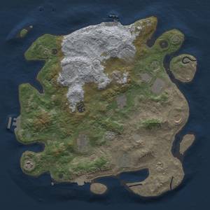 Thumbnail Rust Map: Procedural Map, Size: 3750, Seed: 566869392, 19 Monuments