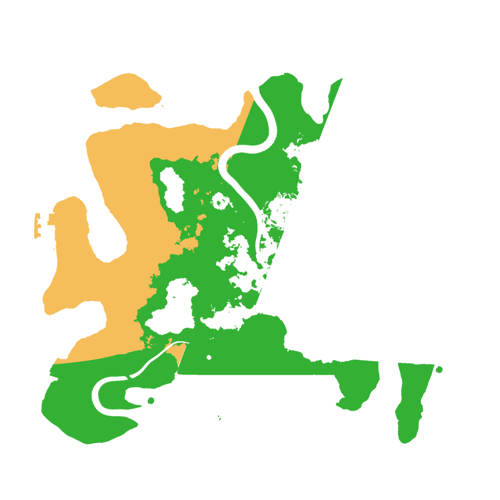 Biome Rust Map: Procedural Map, Size: 3000, Seed: 27073081