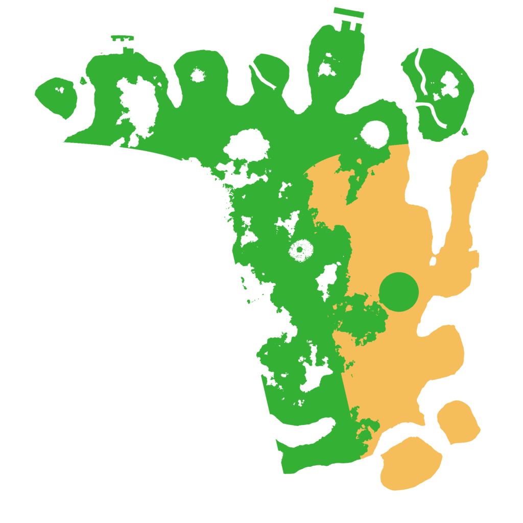 Biome Rust Map: Procedural Map, Size: 3500, Seed: 509146178