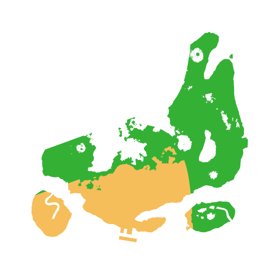 Biome Rust Map: Procedural Map, Size: 3000, Seed: 43395