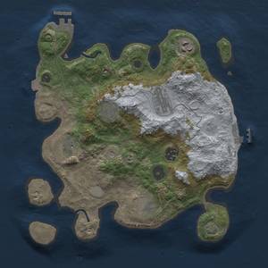 Thumbnail Rust Map: Procedural Map, Size: 3000, Seed: 4337743, 14 Monuments