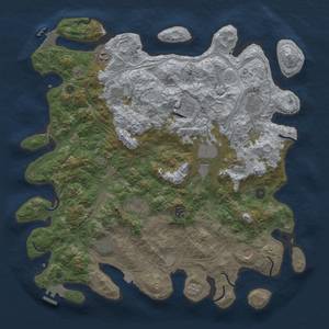 Thumbnail Rust Map: Procedural Map, Size: 4500, Seed: 202740348, 19 Monuments