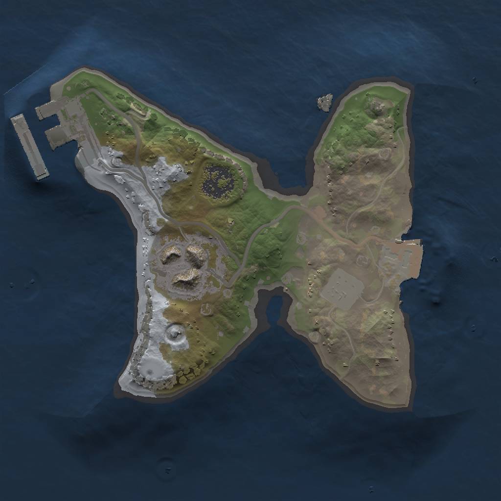 Rust Map: Procedural Map, Size: 1500, Seed: 1951199505, 5 Monuments