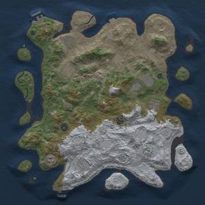 Thumbnail Rust Map: Procedural Map, Size: 4000, Seed: 1112840756, 19 Monuments