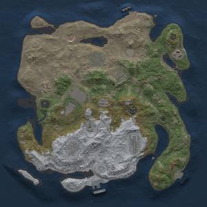 Thumbnail Rust Map: Procedural Map, Size: 3500, Seed: 902751266, 18 Monuments