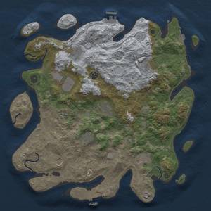 Thumbnail Rust Map: Procedural Map, Size: 4000, Seed: 329565174, 19 Monuments