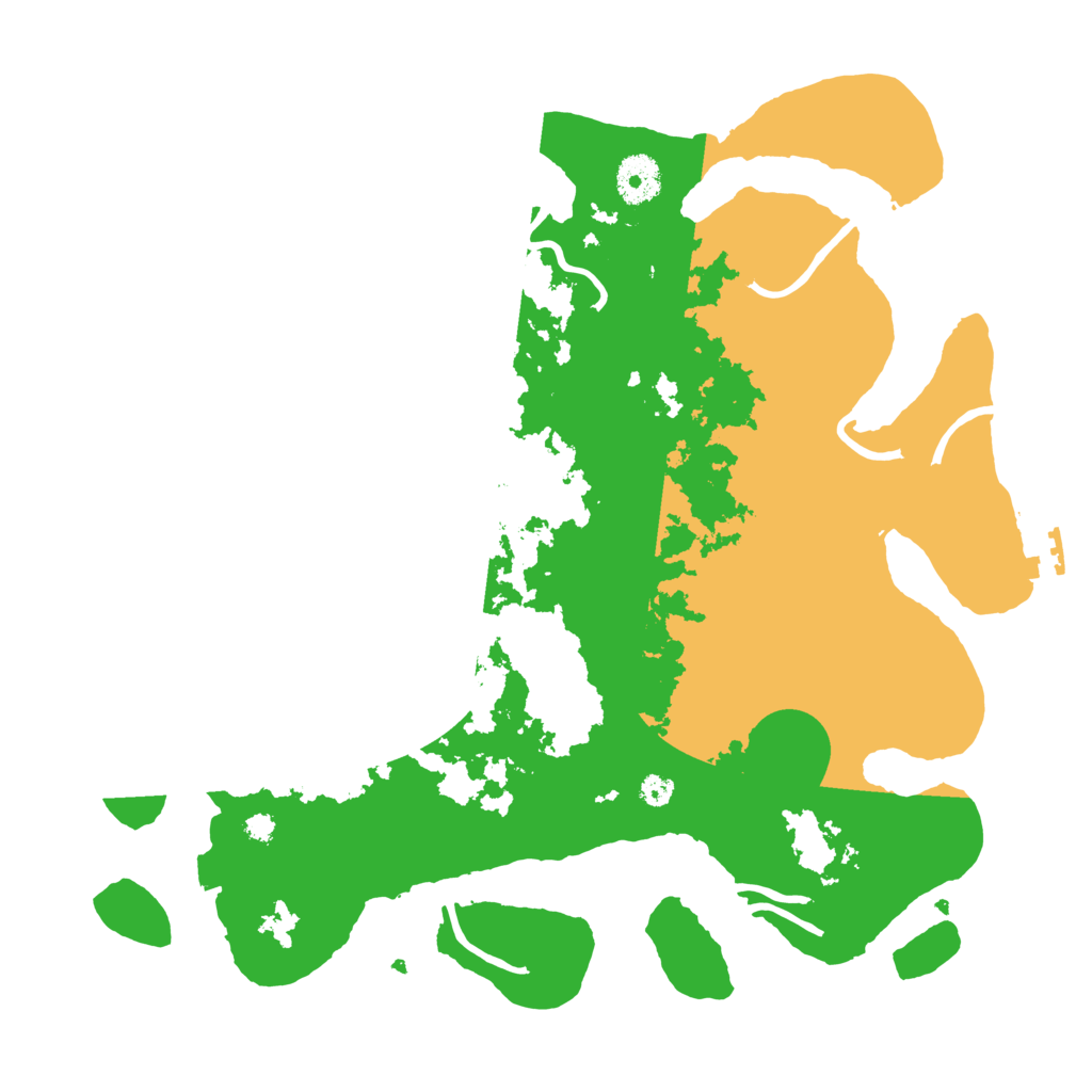 Biome Rust Map: Procedural Map, Size: 3500, Seed: 1826336442