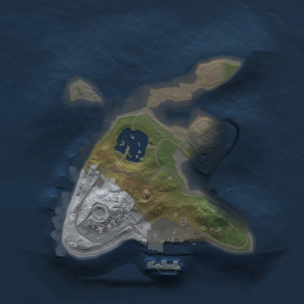 Rust Map: Procedural Map, Size: 1423, Seed: 723312280, 3 Monuments