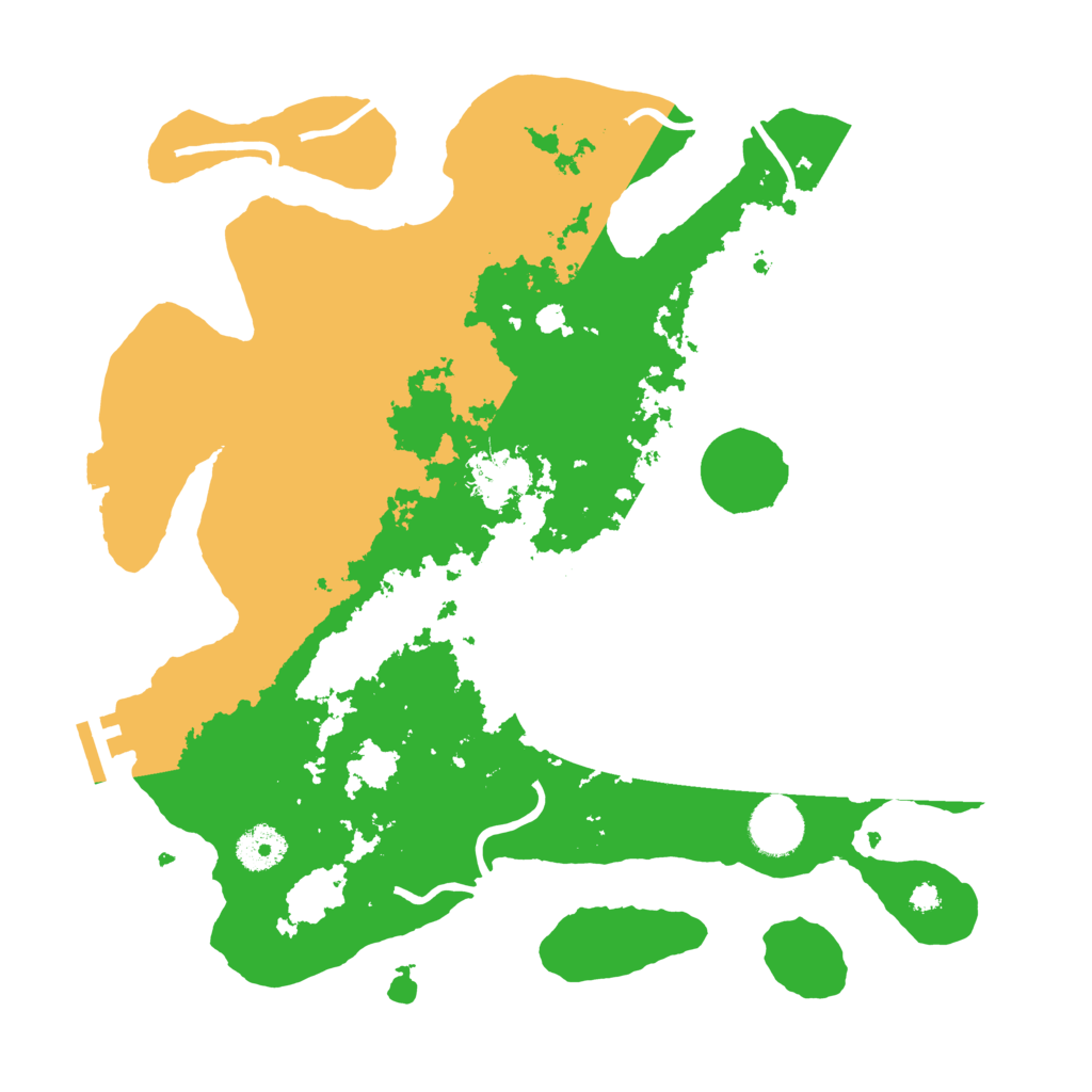 Biome Rust Map: Procedural Map, Size: 3500, Seed: 1536