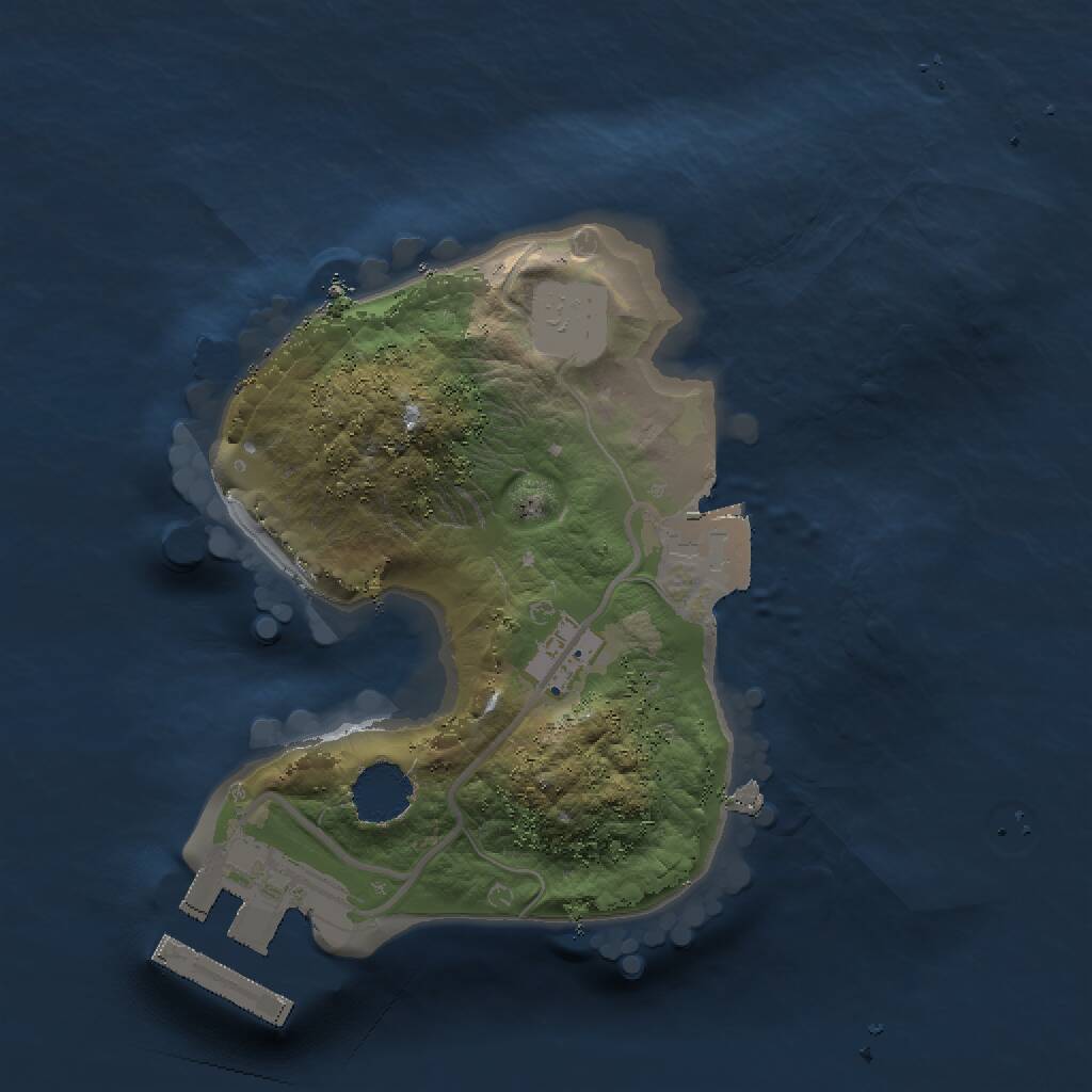 Rust Map: Procedural Map, Size: 1500, Seed: 2088209648, 2 Monuments