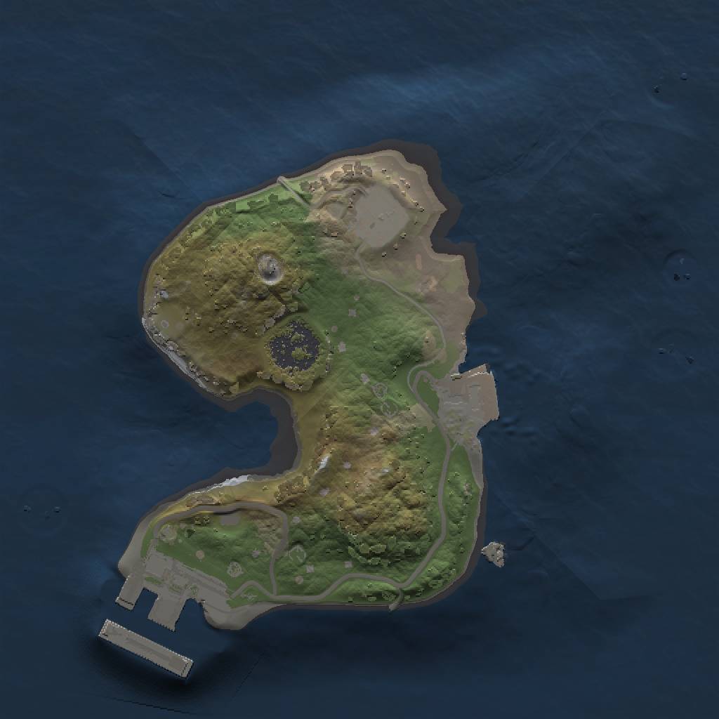 Rust Map: Procedural Map, Size: 1500, Seed: 2088209648, 4 Monuments