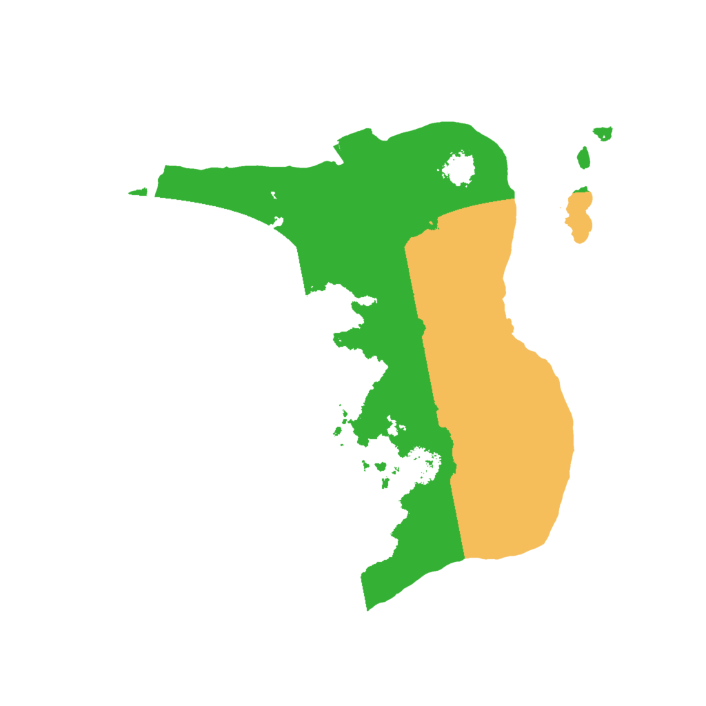 Biome Rust Map: Procedural Map, Size: 2000, Seed: 152406468