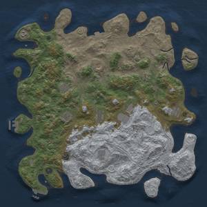 Thumbnail Rust Map: Procedural Map, Size: 4655, Seed: 77, 19 Monuments