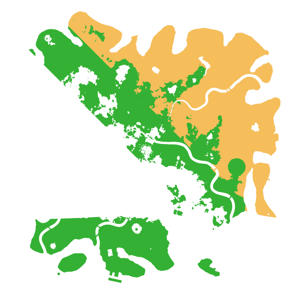 Biome Rust Map: Procedural Map, Size: 4550, Seed: 55456237