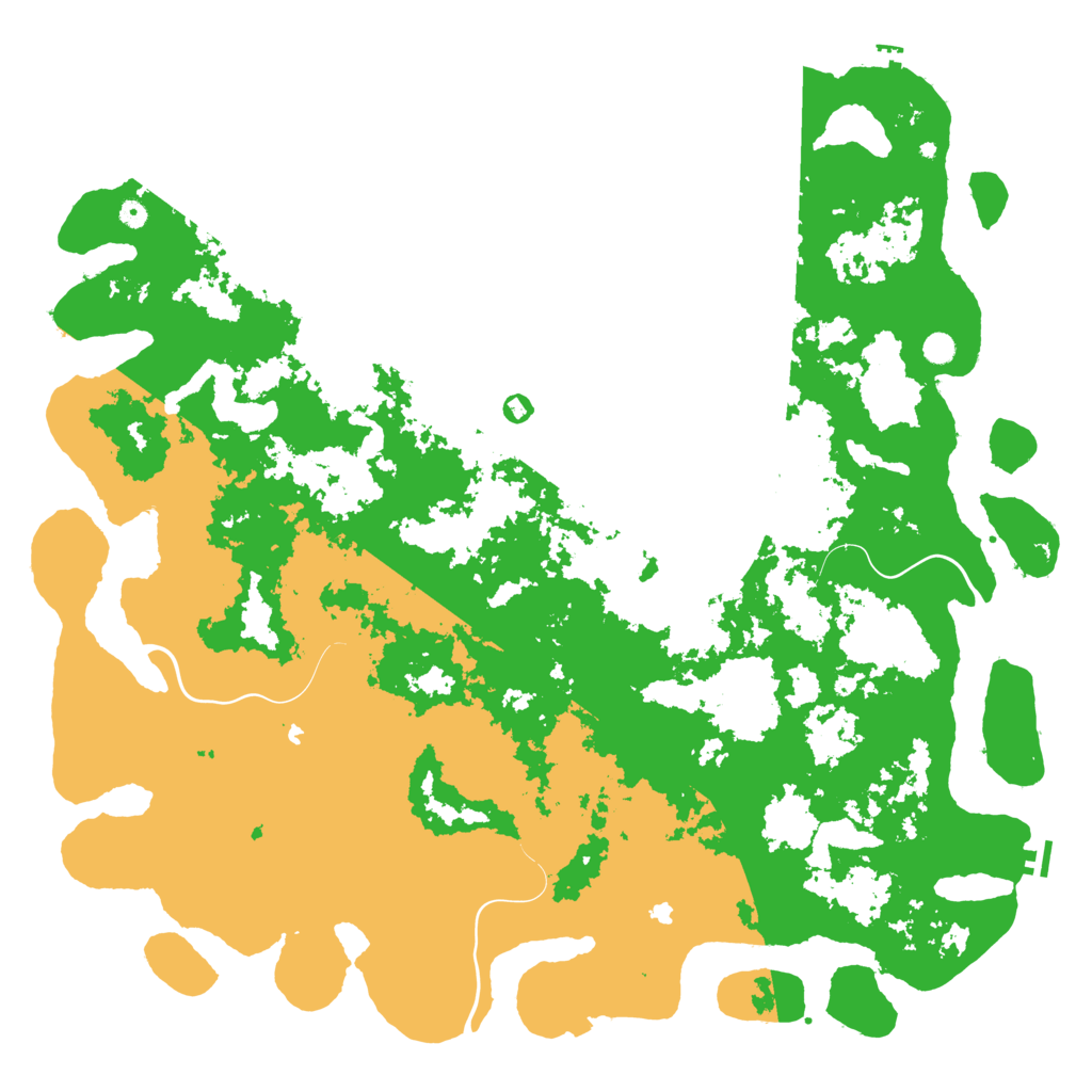 Biome Rust Map: Procedural Map, Size: 6000, Seed: 28935649