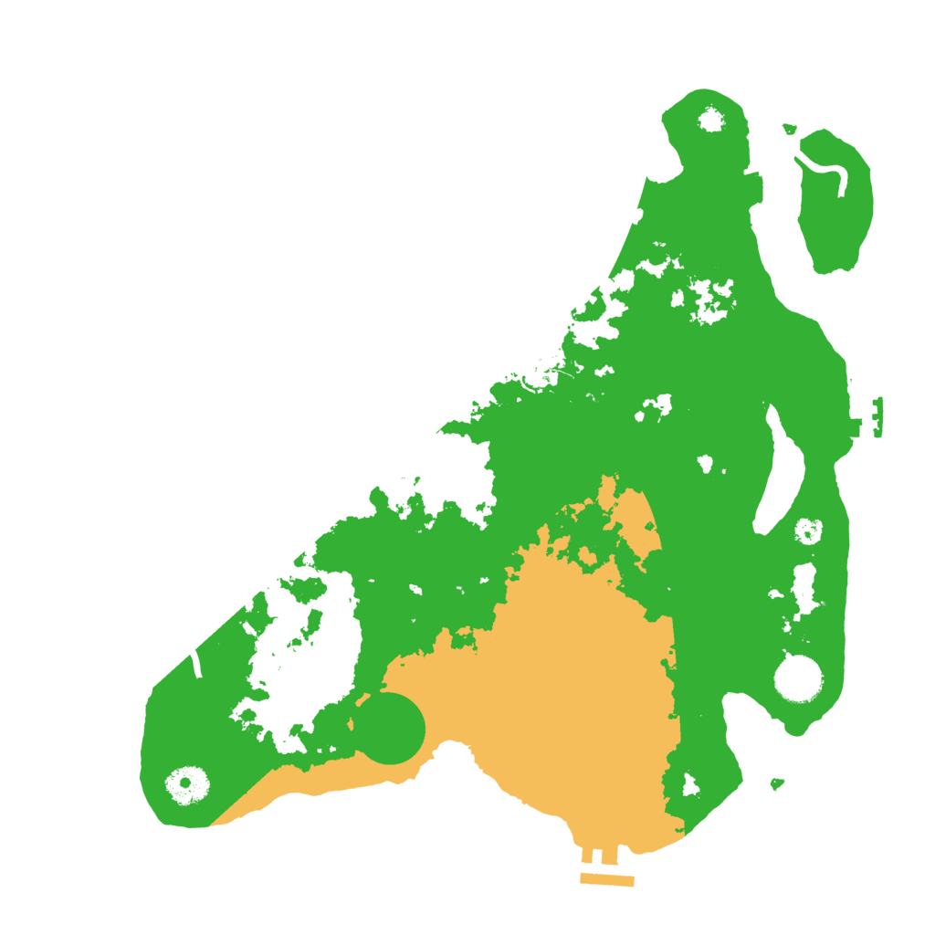 Biome Rust Map: Procedural Map, Size: 3500, Seed: 656131573