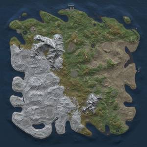 Thumbnail Rust Map: Procedural Map, Size: 5000, Seed: 1300769, 19 Monuments