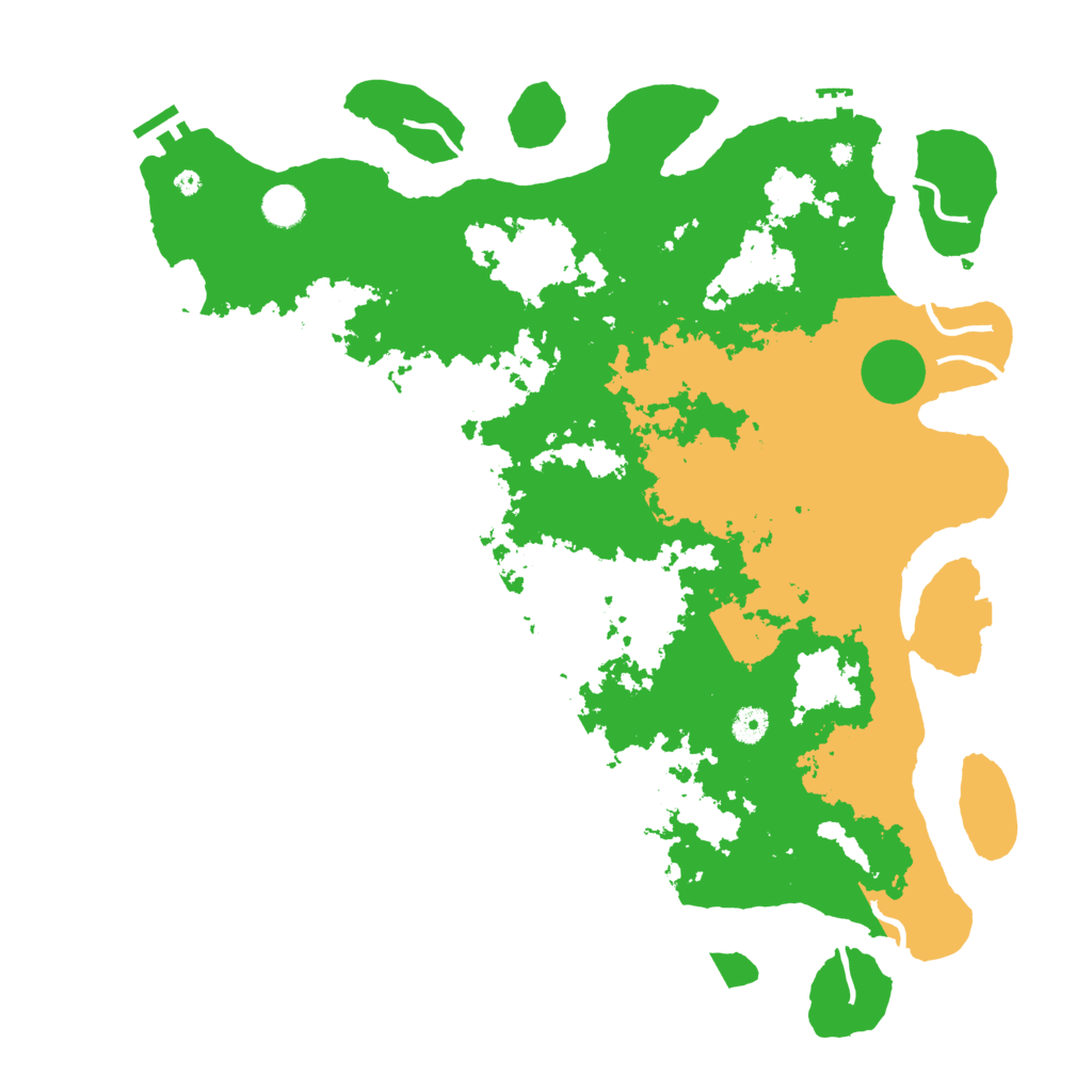 Biome Rust Map: Procedural Map, Size: 4500, Seed: 228234093