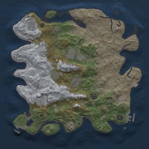 Thumbnail Rust Map: Procedural Map, Size: 3750, Seed: 1144481588, 19 Monuments