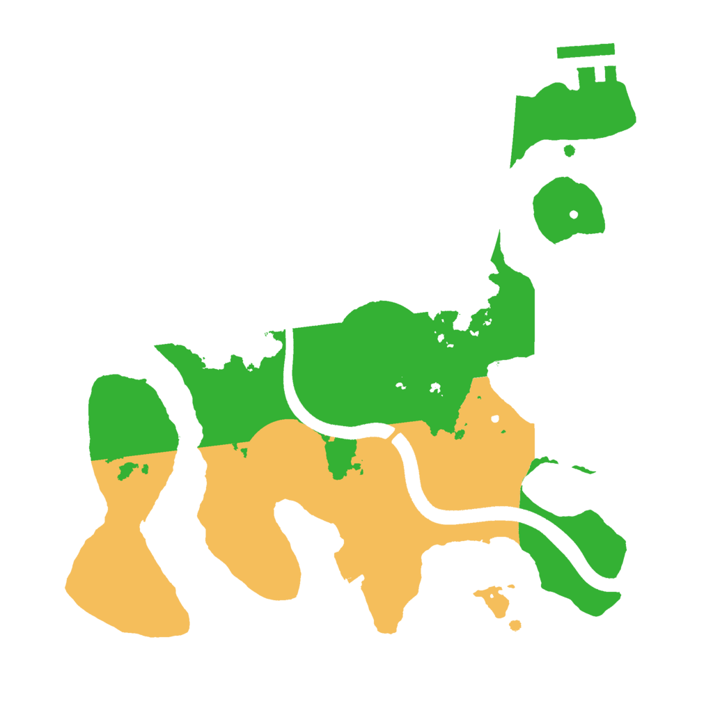 Biome Rust Map: Procedural Map, Size: 2500, Seed: 338280978