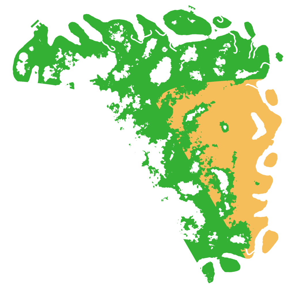 Biome Rust Map: Procedural Map, Size: 6000, Seed: 26638