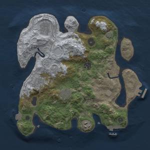 Thumbnail Rust Map: Procedural Map, Size: 3000, Seed: 52996, 13 Monuments