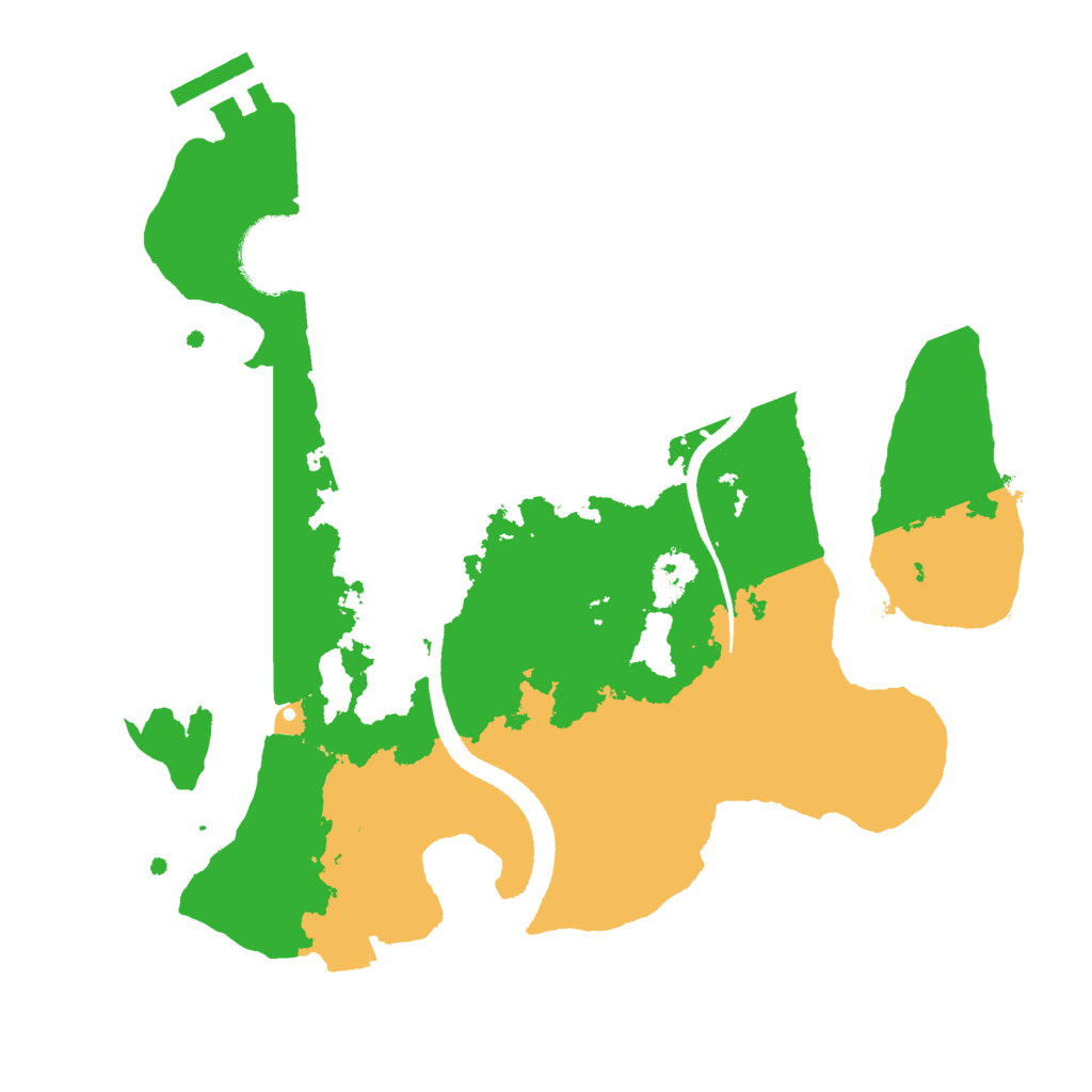 Biome Rust Map: Procedural Map, Size: 2550, Seed: 648272