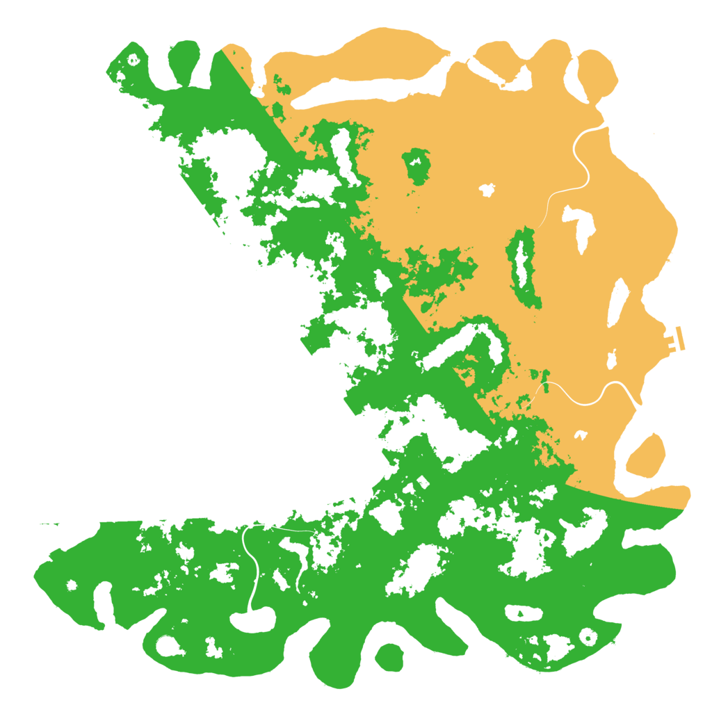 Biome Rust Map: Procedural Map, Size: 6000, Seed: 64832