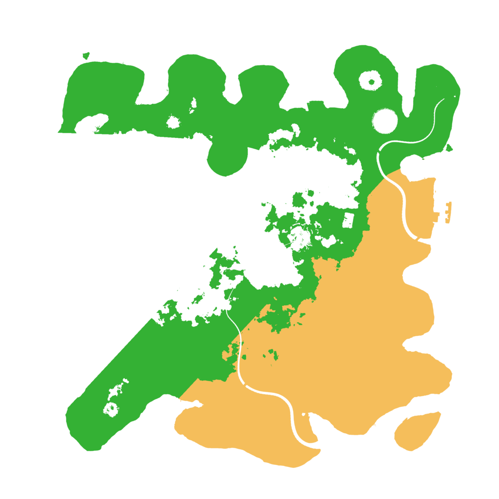 Biome Rust Map: Procedural Map, Size: 3500, Seed: 298243533