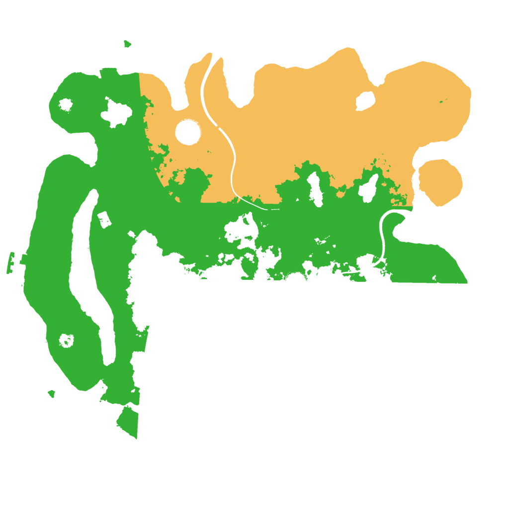 Biome Rust Map: Procedural Map, Size: 3500, Seed: 639192