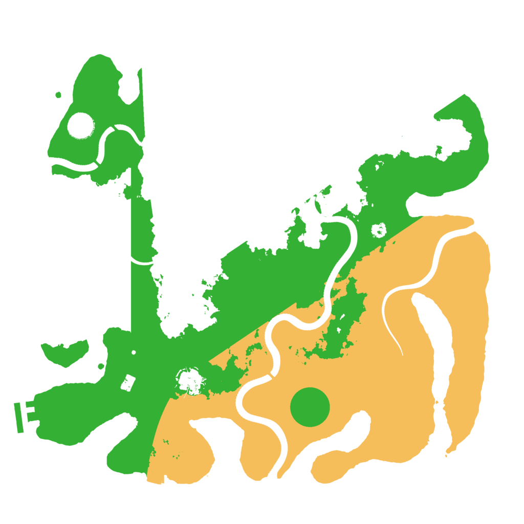 Biome Rust Map: Procedural Map, Size: 3500, Seed: 1942162551