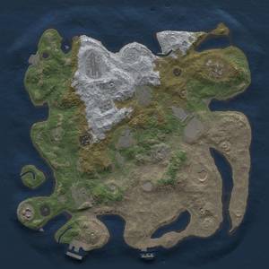 Thumbnail Rust Map: Procedural Map, Size: 3500, Seed: 1942162551, 18 Monuments