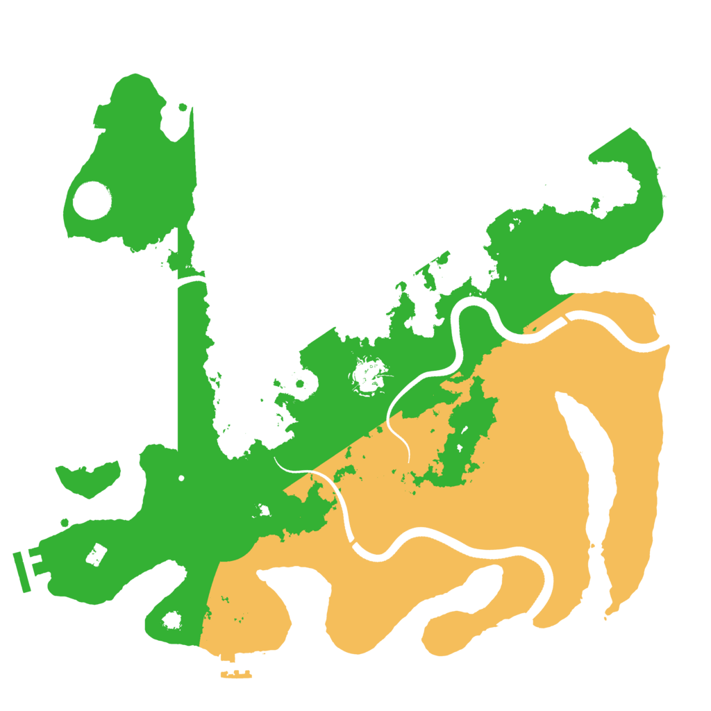 Biome Rust Map: Procedural Map, Size: 3500, Seed: 1942162551