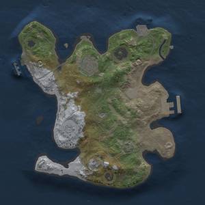 Thumbnail Rust Map: Procedural Map, Size: 2350, Seed: 450949, 9 Monuments