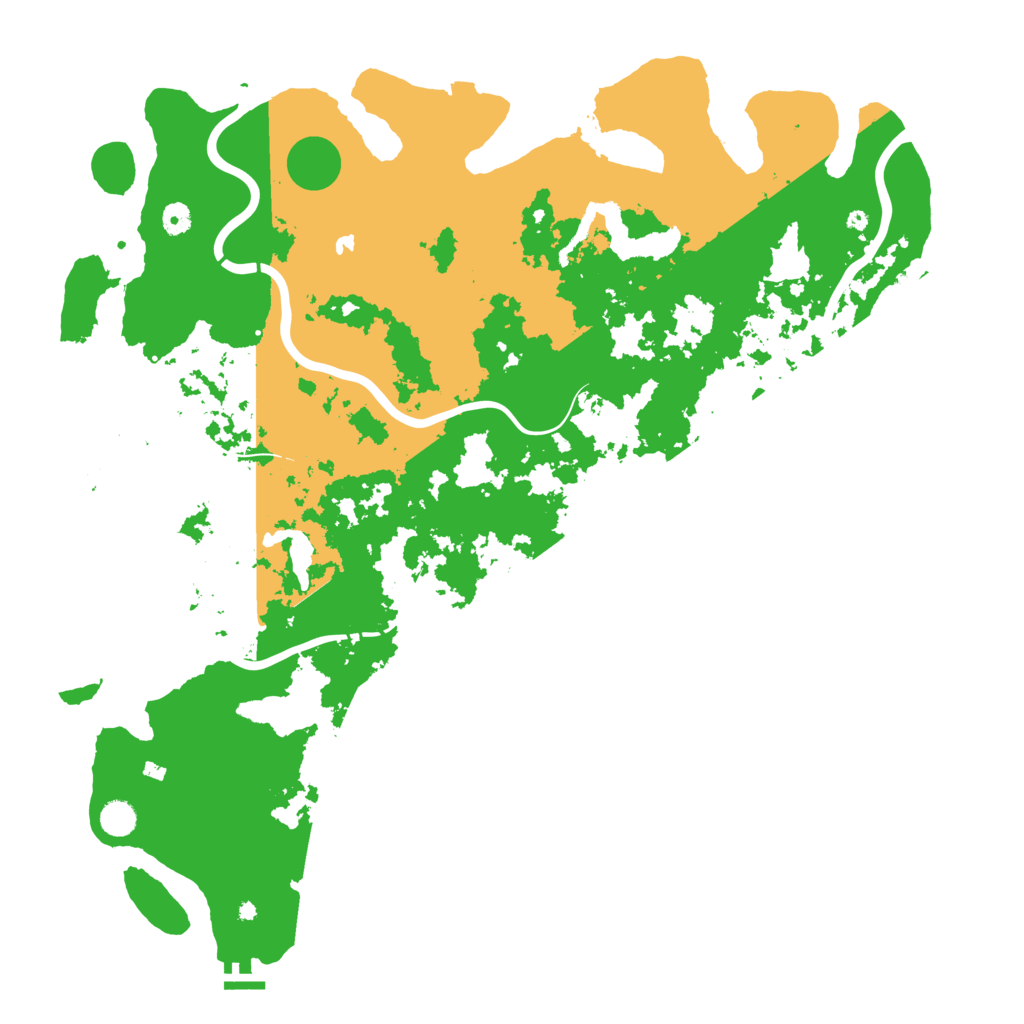 Biome Rust Map: Procedural Map, Size: 5000, Seed: 2000171107