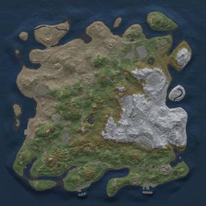 Thumbnail Rust Map: Procedural Map, Size: 4250, Seed: 286209110, 19 Monuments