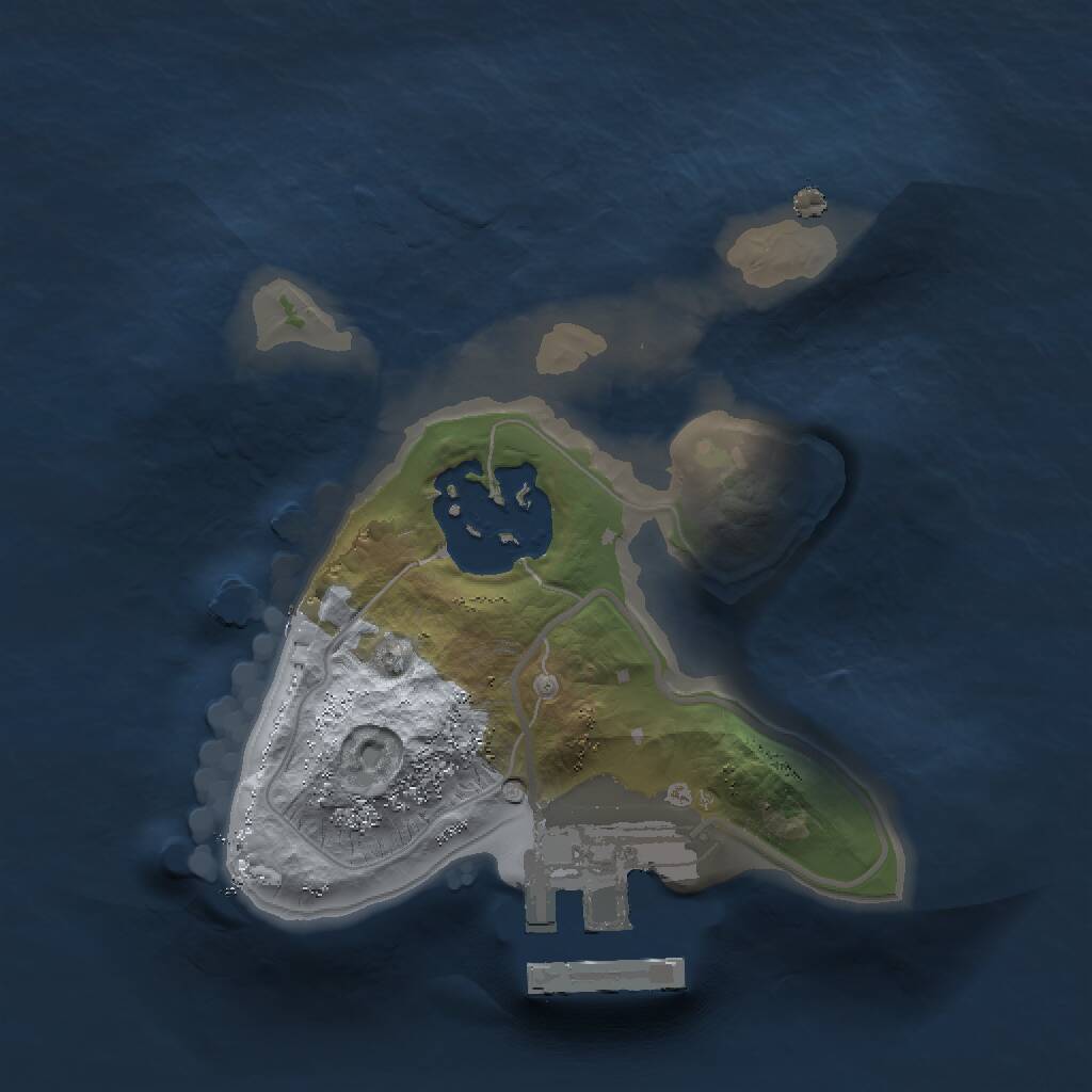 Rust Map: Procedural Map, Size: 1400, Seed: 723312280, 3 Monuments