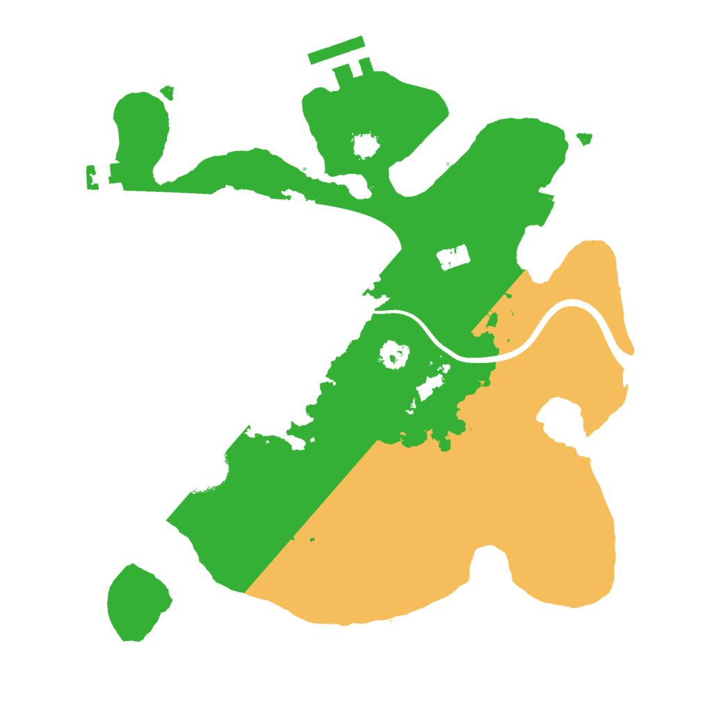 Biome Rust Map: Procedural Map, Size: 2500, Seed: 1025400611
