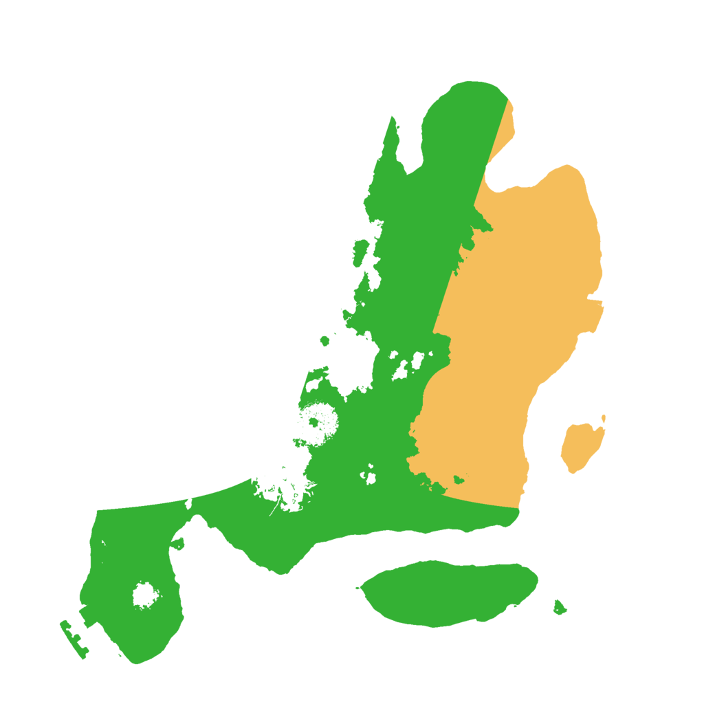 Biome Rust Map: Procedural Map, Size: 2500, Seed: 521926010